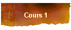 Cours 1